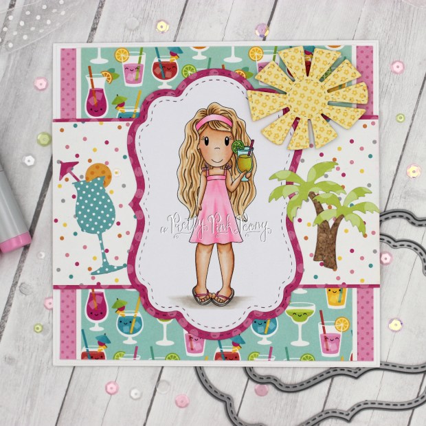 Avery with Summer Drink