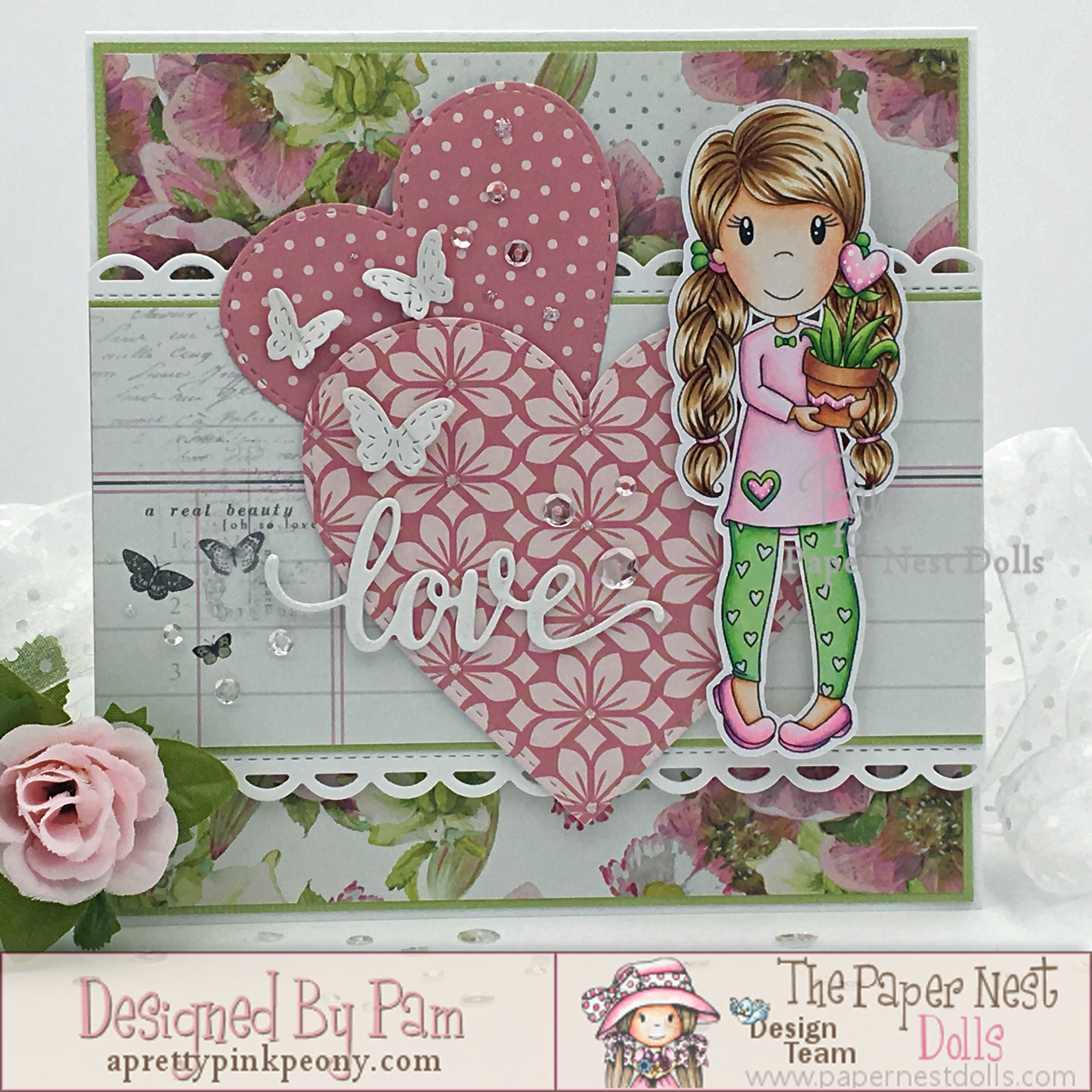 Ellie with Heart Flower