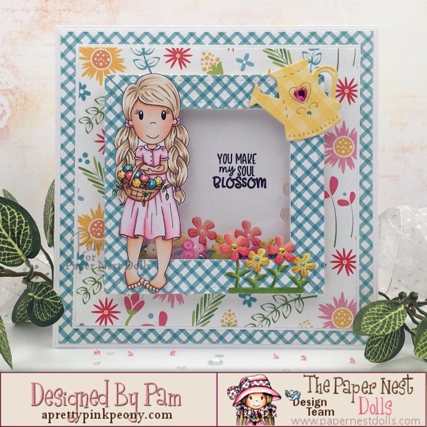 ellie with flower basket