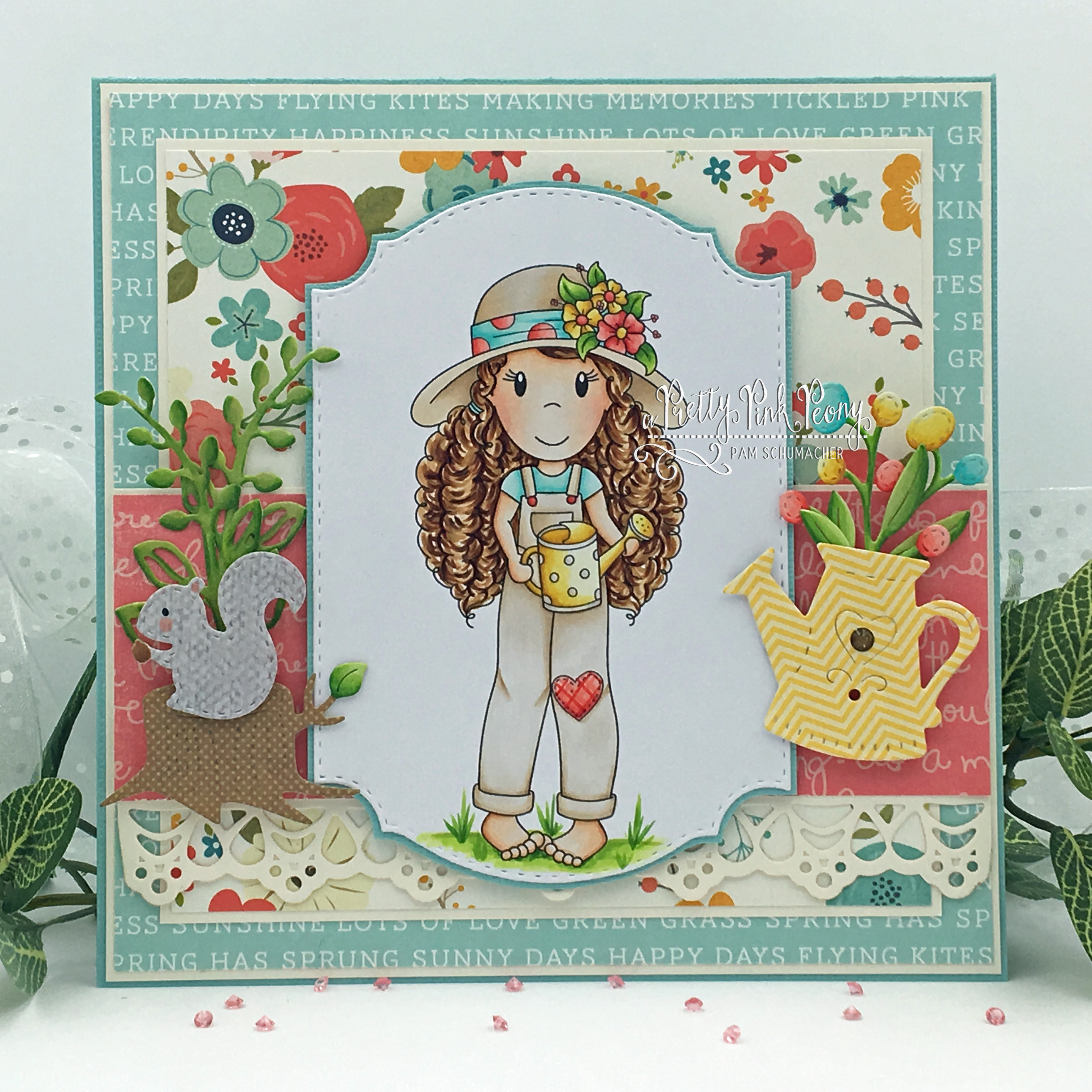 Avery with Watering Can